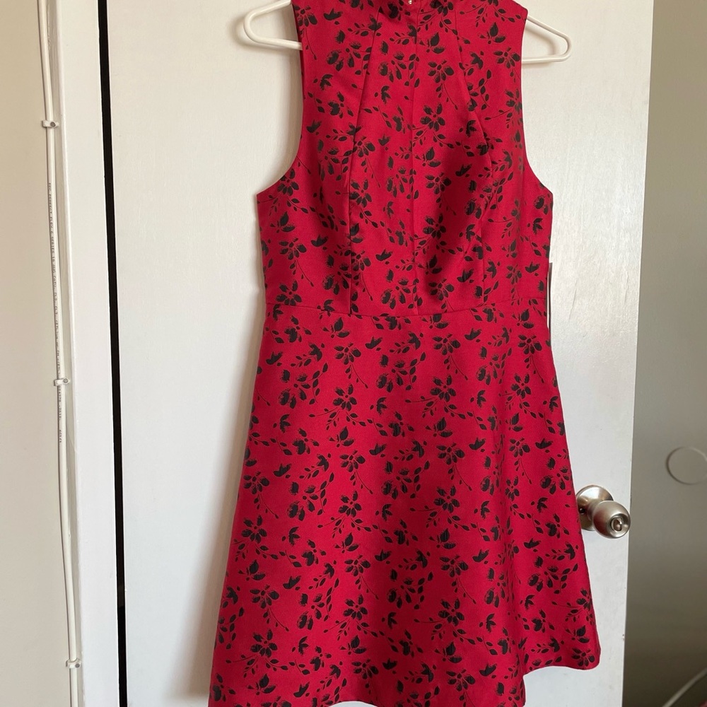 Kensie Floral Flare Zip Dress - Size S - Picture 3 of 15